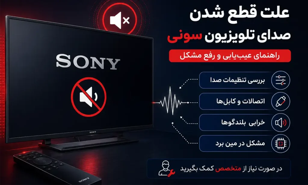 رفع مشکل قطع شدن صدای تلویزیون سونی